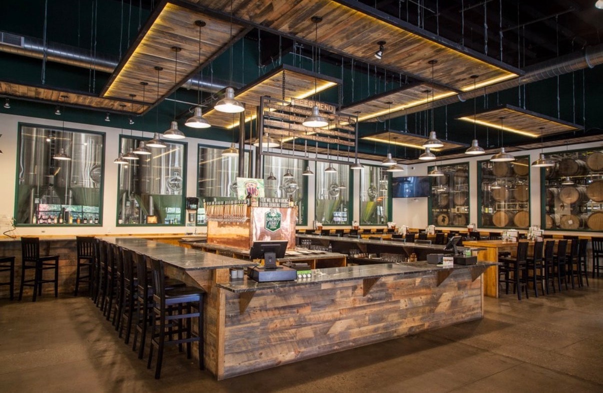 Brewery tasting room electrical installation
